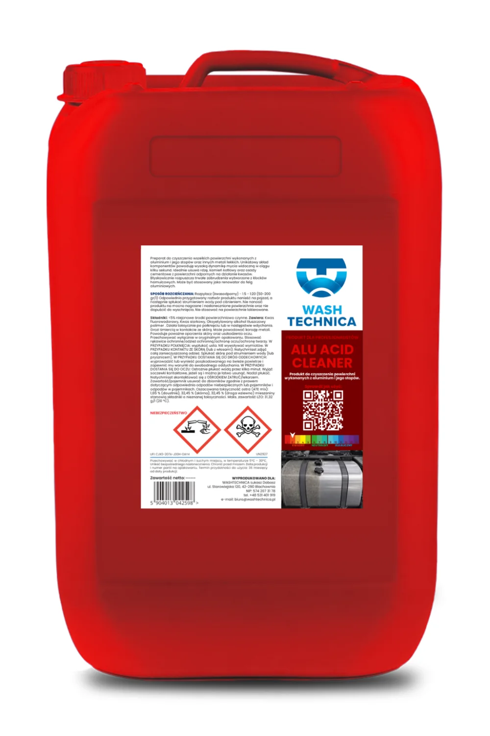 ALU ACID CLEANER — materiał produktowy Wash Technica