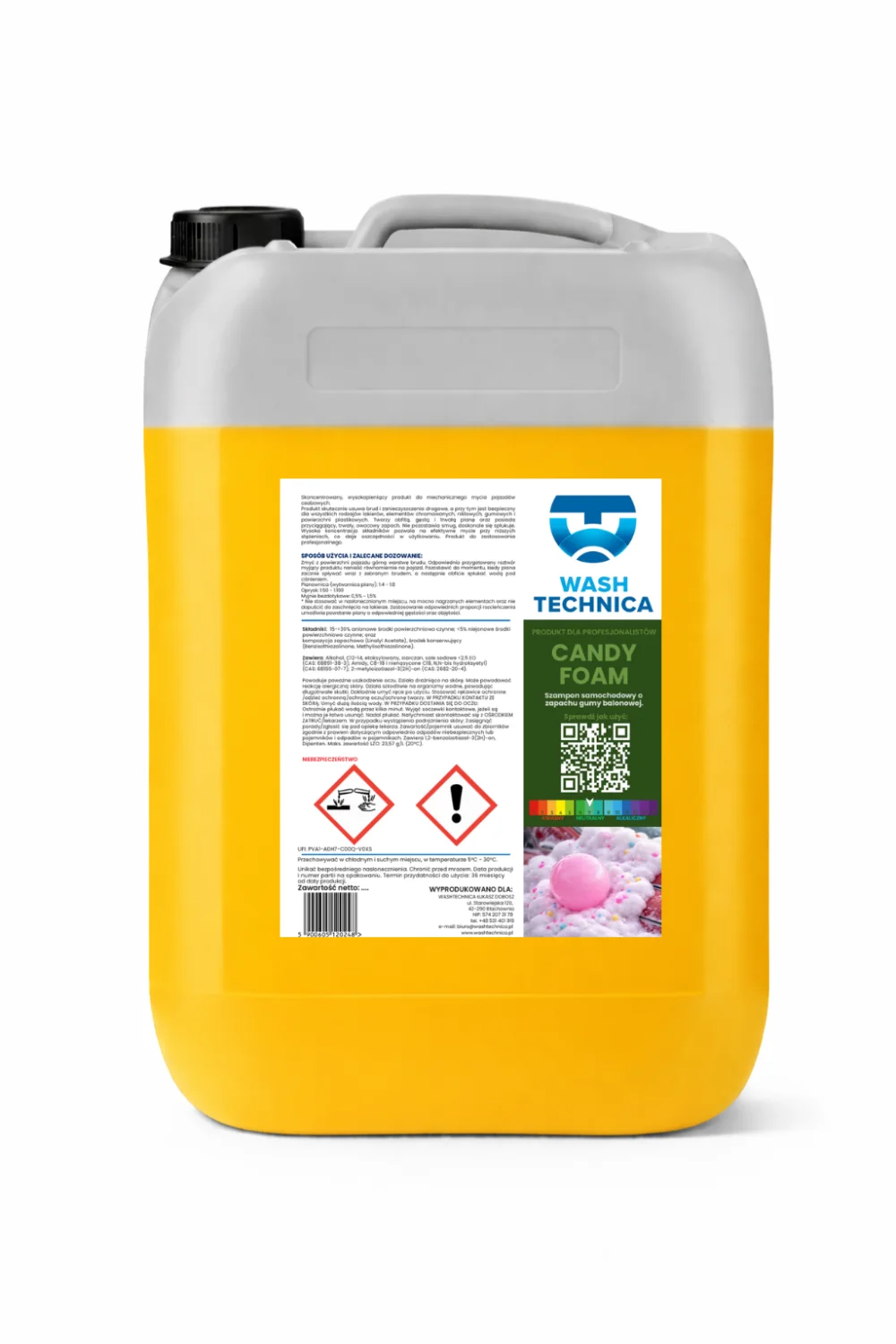 CANDY FOAM — materiał produktowy Wash Technica