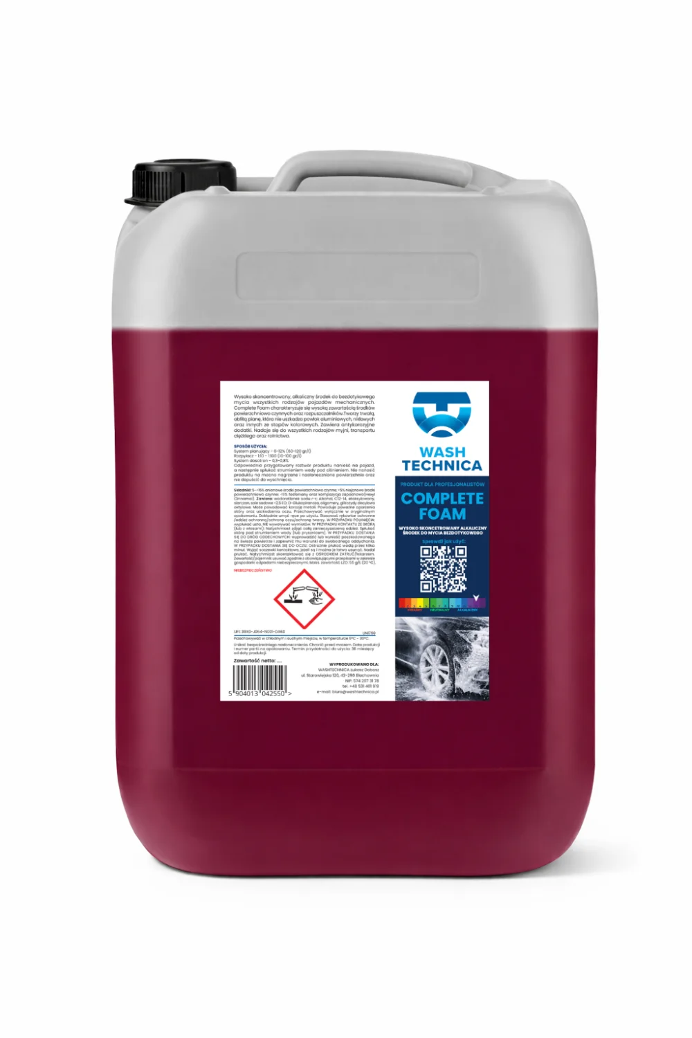 COMPLETE FOAM — materiał produktowy Wash Technica