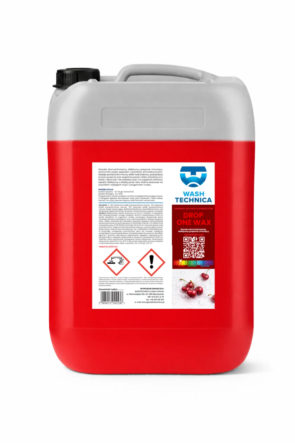 DROP ONE WAX — materiał produktowy Wash Technica