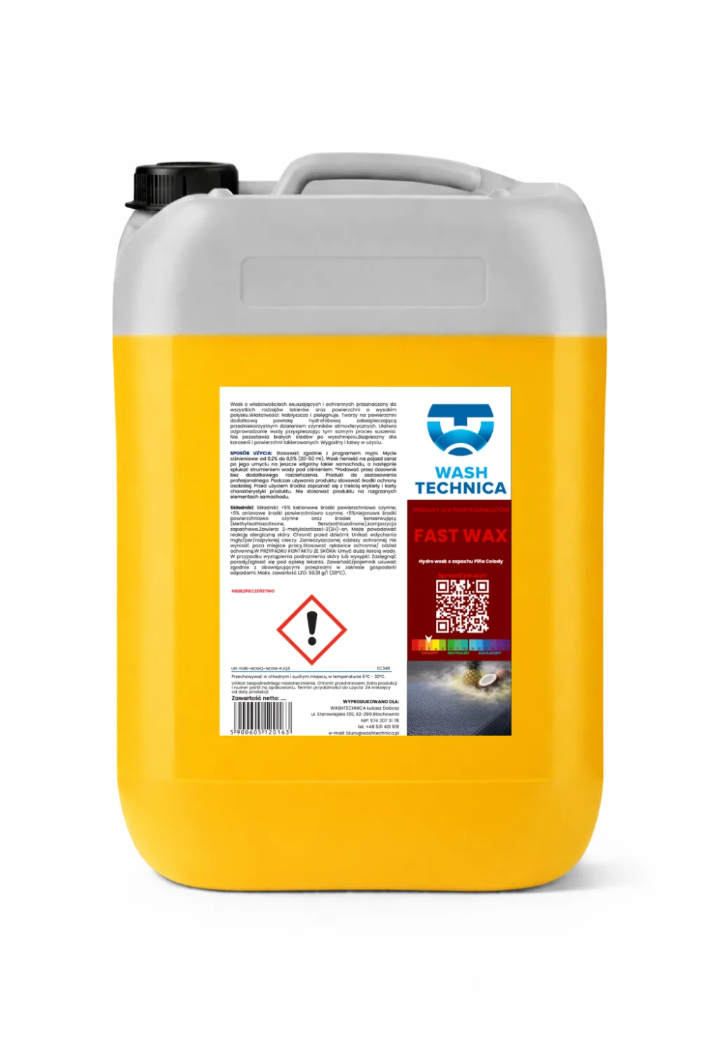 FAST WAX — materiał produktowy Wash Technica