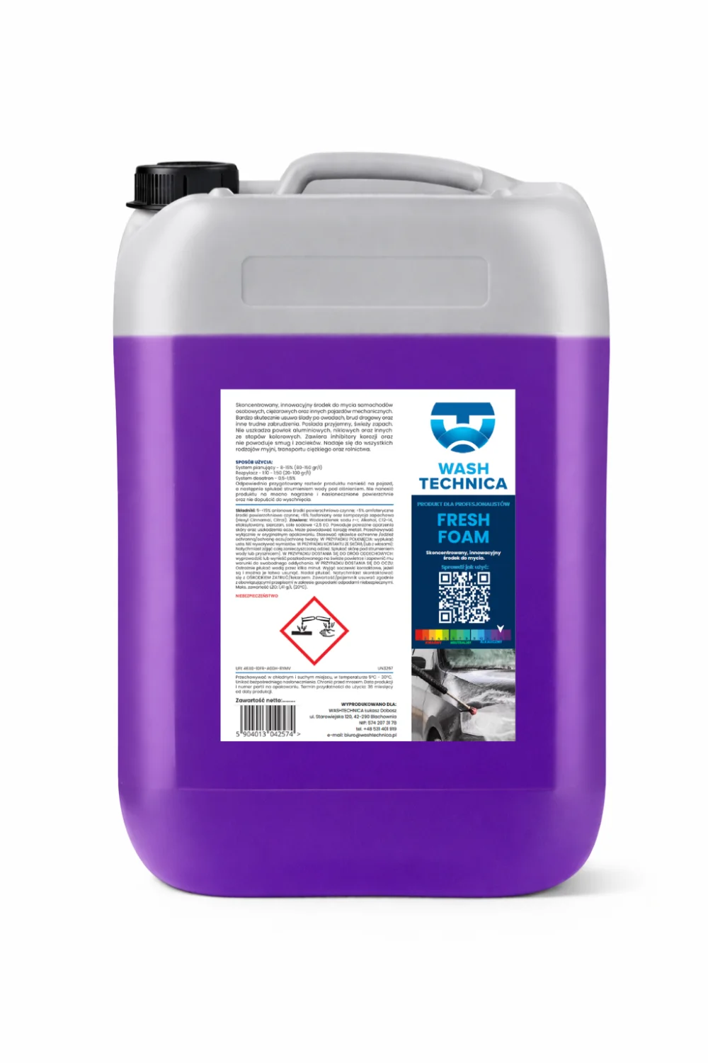 FRESH FOAM — materiał produktowy Wash Technica