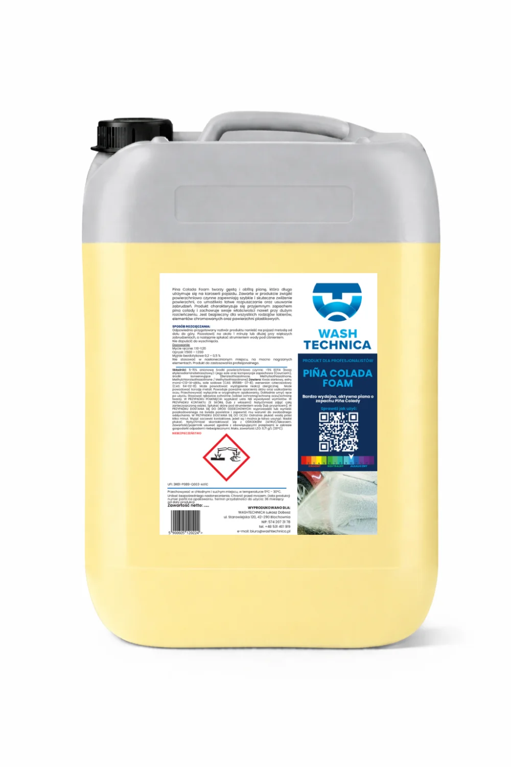 PINA COLADA FOAM — materiał produktowy Wash Technica