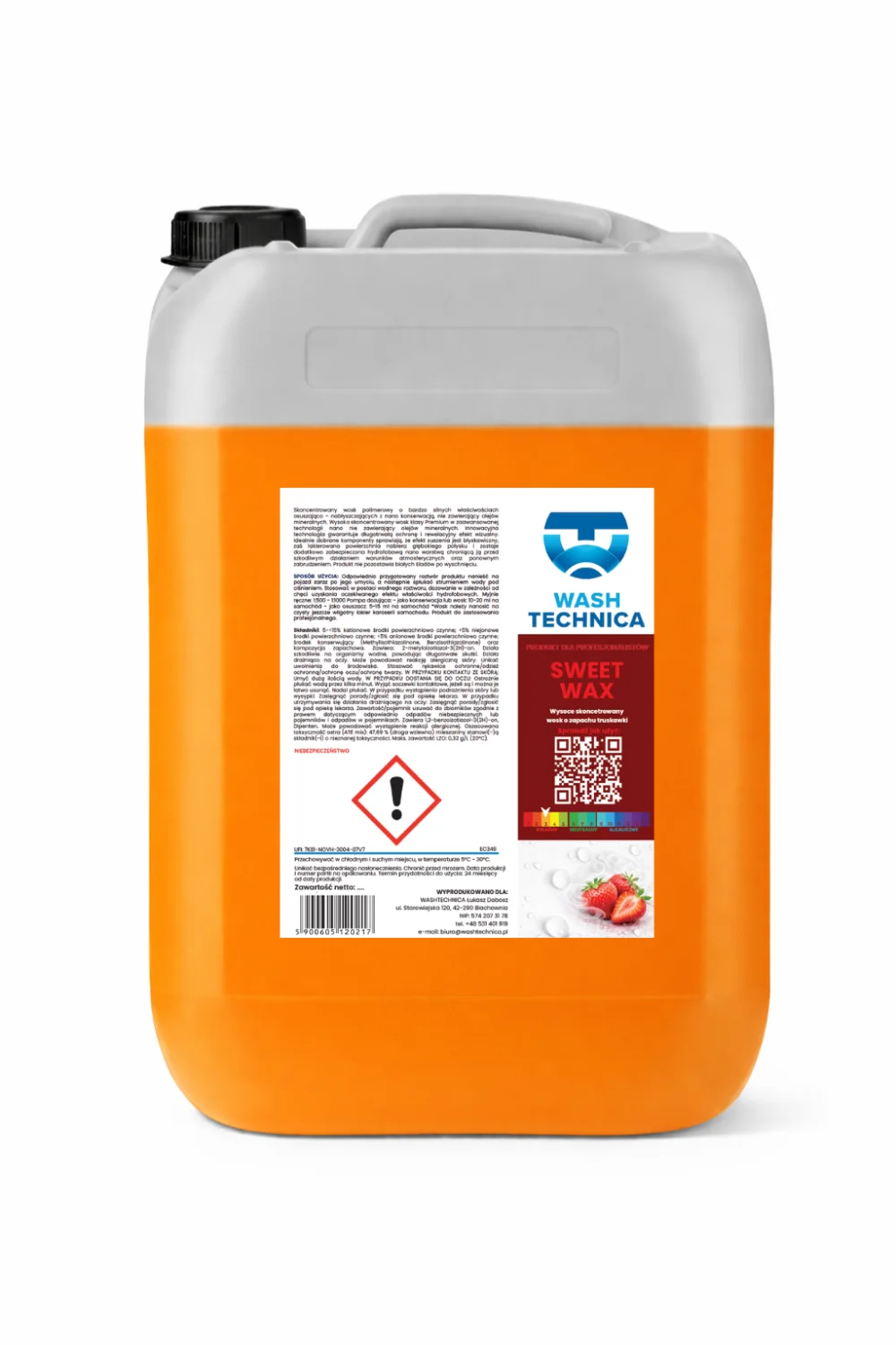 SWEET WAX — materiał produktowy Wash Technica