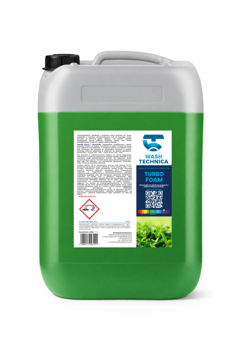 TURBO FOAM — materiał produktowy Wash Technica